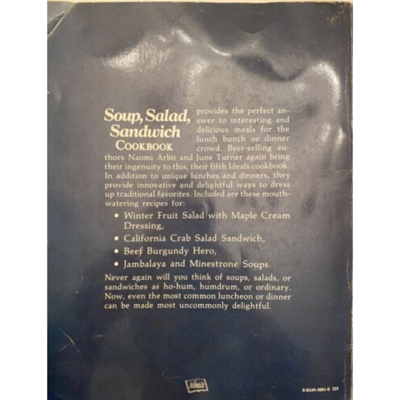 Soups, salads and sandwiches Cookbooks Lot of 2‎ Rodale's & June Turner, Arbit - Picture 4 of 9
